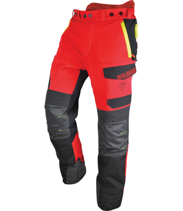 Pantalon de protection Infinity classe 1 type A rouge - Solidur