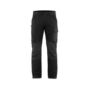 Pantalon maintenance stretch 4D Noir/Gris foncé - Blaklader
