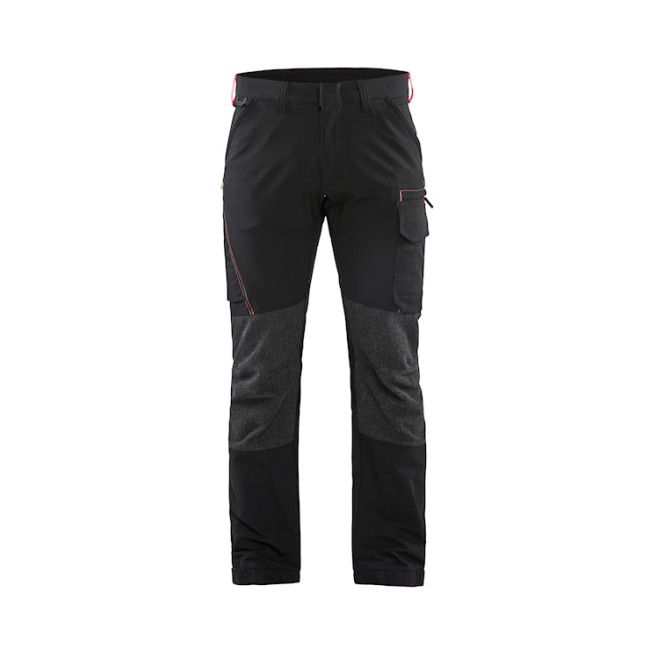 Pantalon maintenance stretch 4D Noir/Rouge - Blaklader
