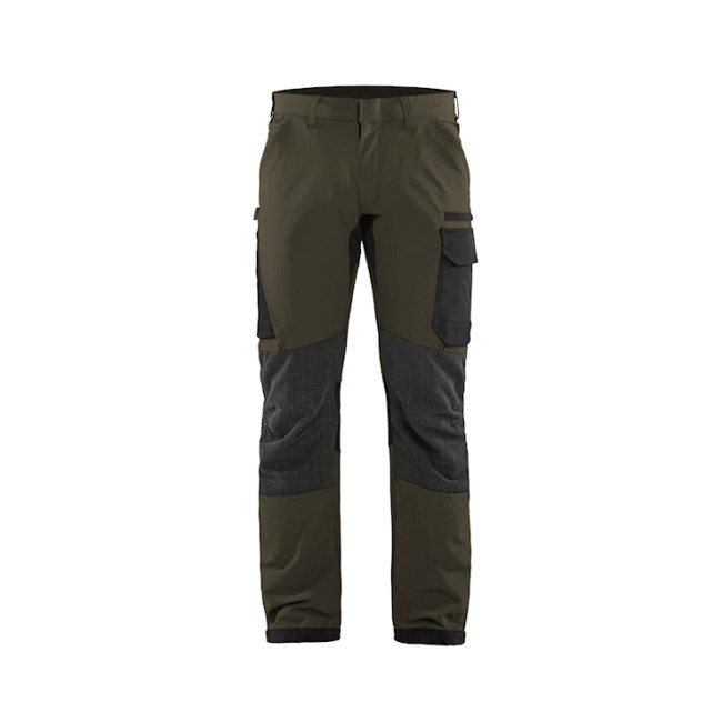 Wartungshose Stretch 4D Khakigrün/Schwarz - Blaklader