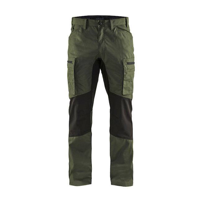 Onderhoudsbroek +stretch Legergroen/Zwart - Blaklader