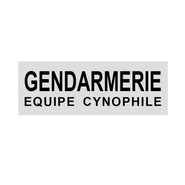 Reflektierendes Gendarmerie Hundeführer-Team Patch 10 x 30 cm - Patrol Equipements