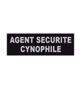 Bandeau Agent de sécurité cynophile inversé 10 x 30 cm - Patrol Equipements