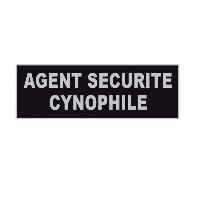 Bandeau Agent de sécurité cynophile inversé 3 x 10 cm - Patrol Equipements