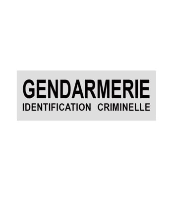 Bandeau Identification Criminelle rétroréfléchissant 10 x 30 cm - Patrol Equipements
