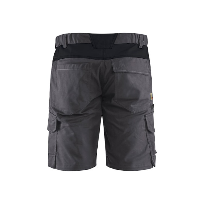 Industrie short stretch 2D Middengrijs/Zwart - Blaklader