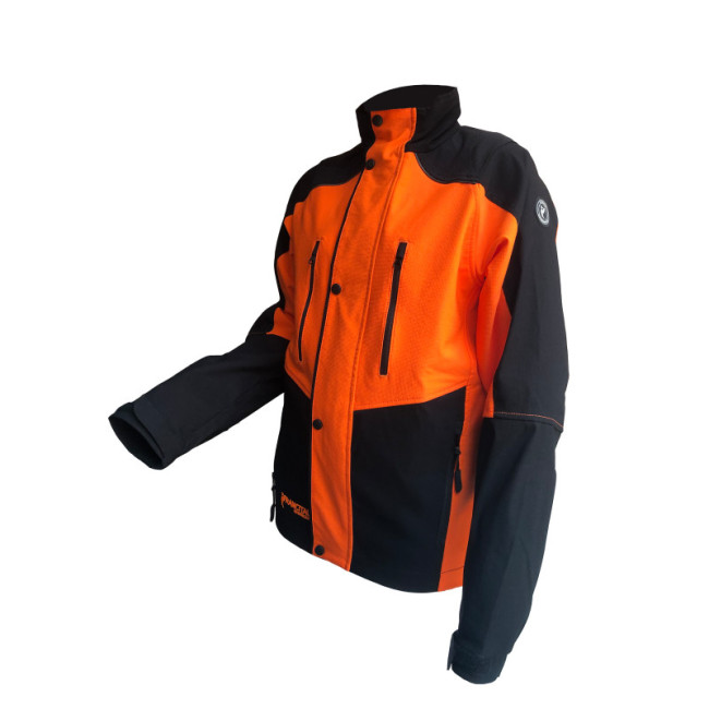 Stretch-Arbeitsjacke Herma Schwarz und Orange - Francital