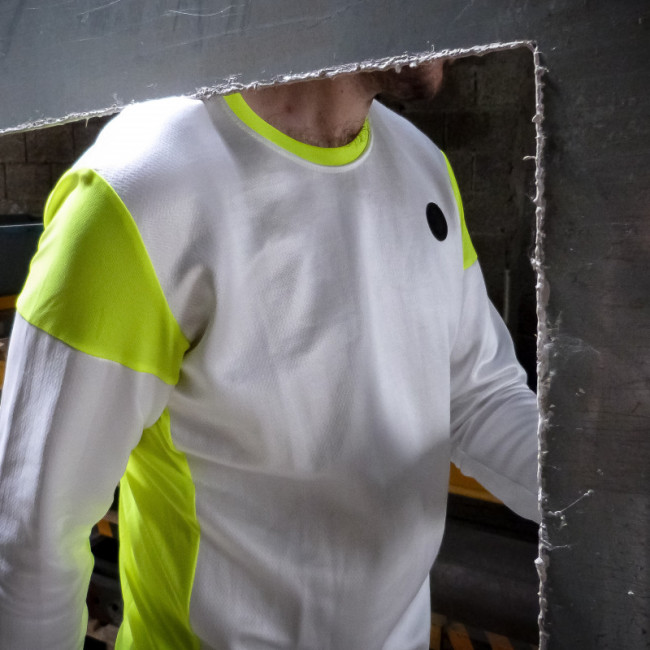 T-Shirt Cut Resistant Technology Weiß und Gelb - Francital