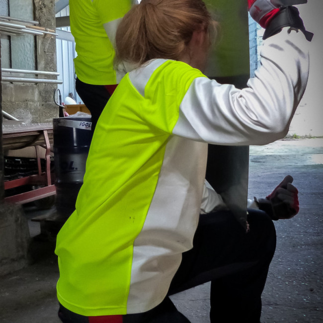 T-shirt Cut Resistant Technology Wit en geel - Francital