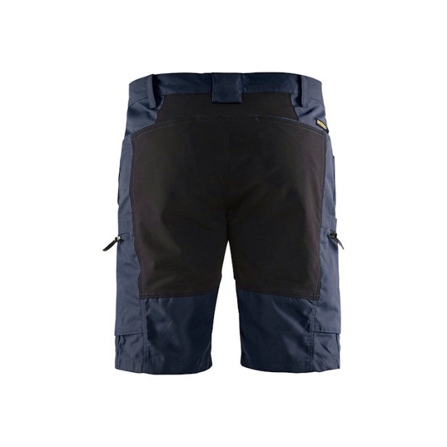 Short maintenance +stretch Marine foncé/Noir - Blaklader