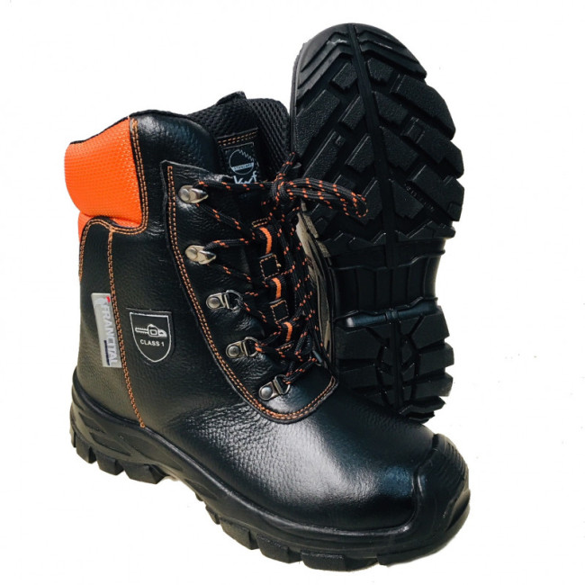 Forstschuhe Salix Klasse 1 Schwarz/Orange - Francital