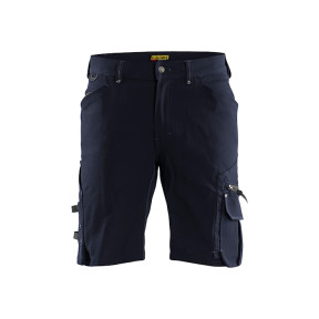 Short X1900 ambachtsman stretch 4D zonder drijvende zak Donkermarine/Zwart - Blaklader