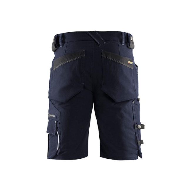 Handwerker-Stretchshorts X1900 4D ohne Hängetaschen Dunkelblau/Schwarz - Blaklader