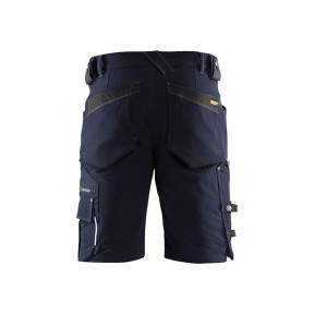 Short X1900 ambachtsman stretch 4D zonder drijvende zak Donkermarine/Zwart - Blaklader