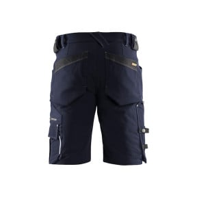 Short X1900 artisan stretch 4D sans poche flottante Marine foncé/Noir - Blaklader
