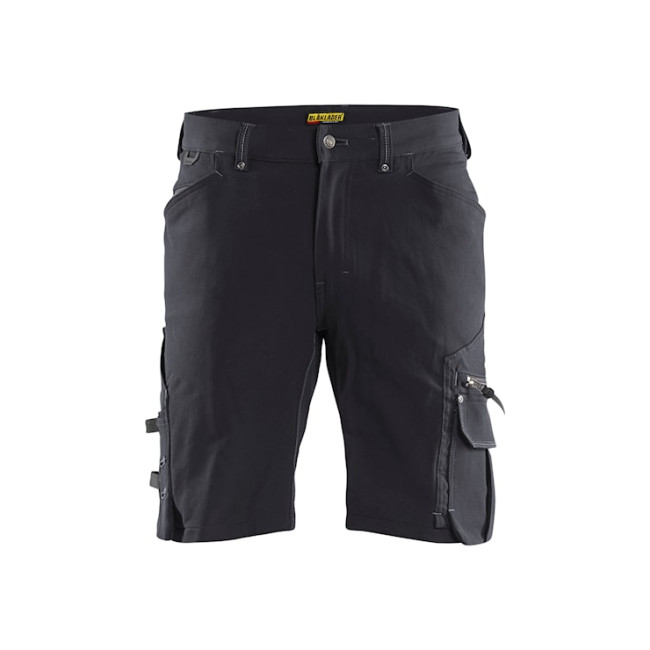 Handwerker-Stretchshorts X1900 4D ohne Hängetaschen Dunkelgrau/Schwarz - Blaklader