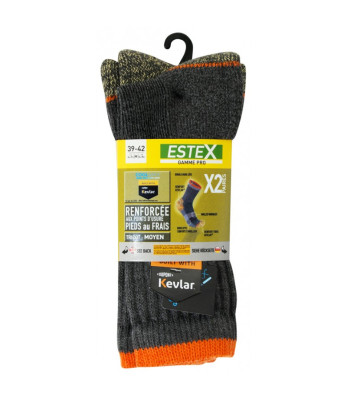 2 Paires de chaussettes Trek Coolmax - Estex