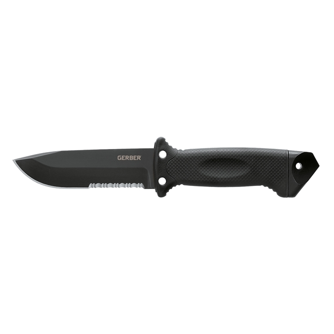 Couteau à lame semi-dentelée LMF II Infantry noir - Gerber Couteau à lame semi-dentelée LMF II Infantry noir - Gerber