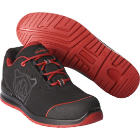 S1P Sicherheitsschuhe Niedrig Schwarz/Rot - Mascot