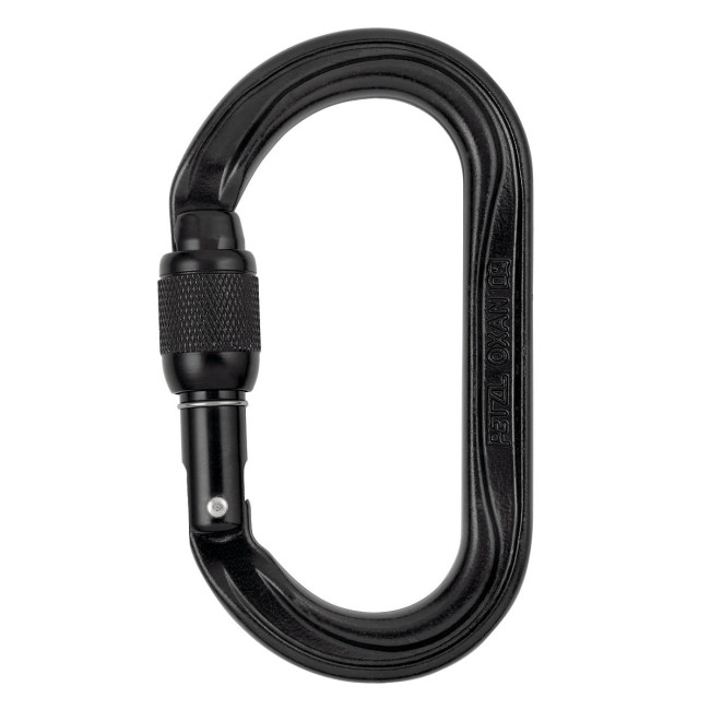 KARABINEK OXAN SCREW-LOCK CZARNY - PETZL