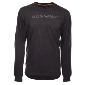T-shirt z długimi rękawami Tucker Szary melanż - Bosseur