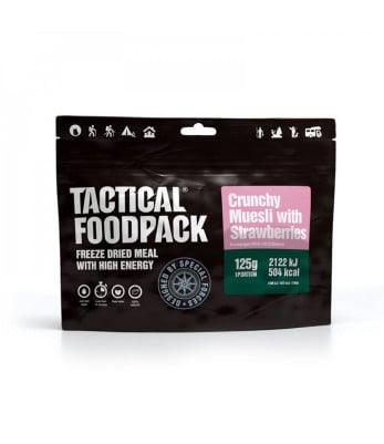 Ration de survie - Muesli croquant aux fraises - Tactical Foodpack