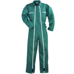 FACTORY Combinaison 2 zips, vert, 65%PES/35%CO, 245g/m² - COVERGUARD