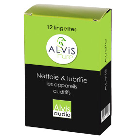 Set van 12 Alvis Pure doekjes voor gehoorapparaten - Alvis Audio