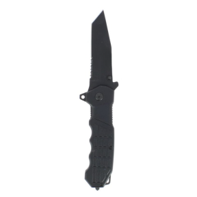 Couteau pliant Tanto Tactical Noir - Kombat Tactical