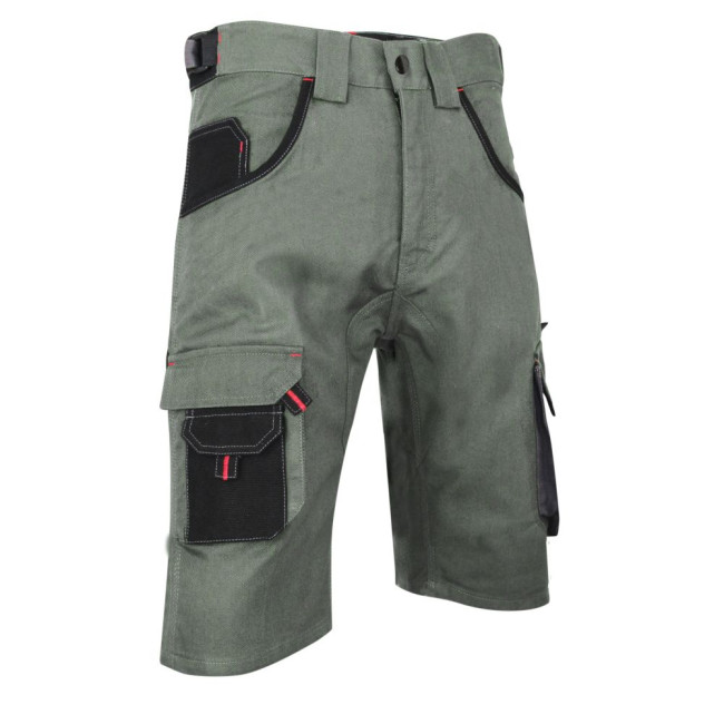Zweifarbige Arbeitsshorts Cisaille Khaki/Grau - LMA