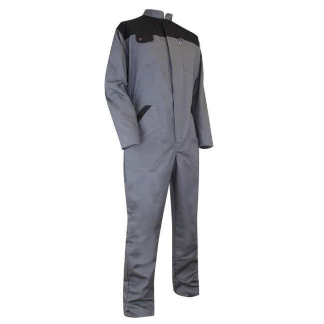 Combinaison 1 zip bicolore Seigle Gris/Noir - LMA