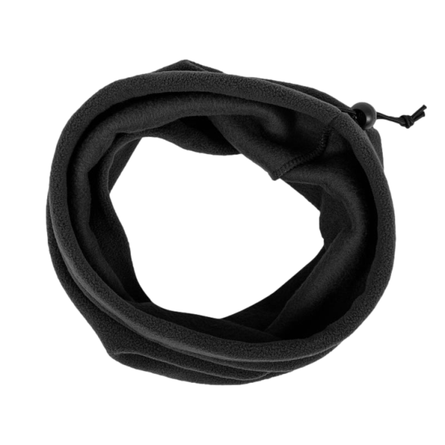 Fleece nekwarmer Zwart - Highlander