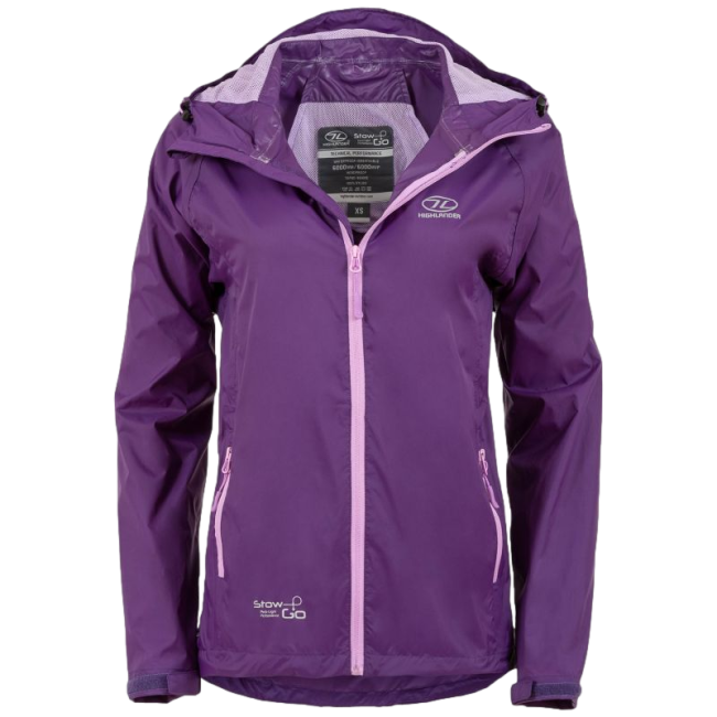 Veste Stow & Go Waterproof Femme Violet - Highlander