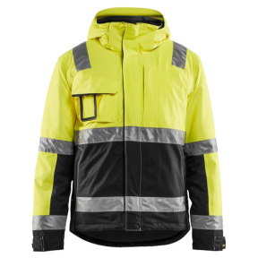 2D Stretch-Warnschutz-Winterjacke Neongelb/Schwarz - Blaklader