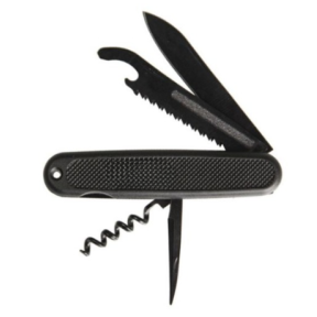 Multifunktions-Taschenmesser schwarz - Miltec