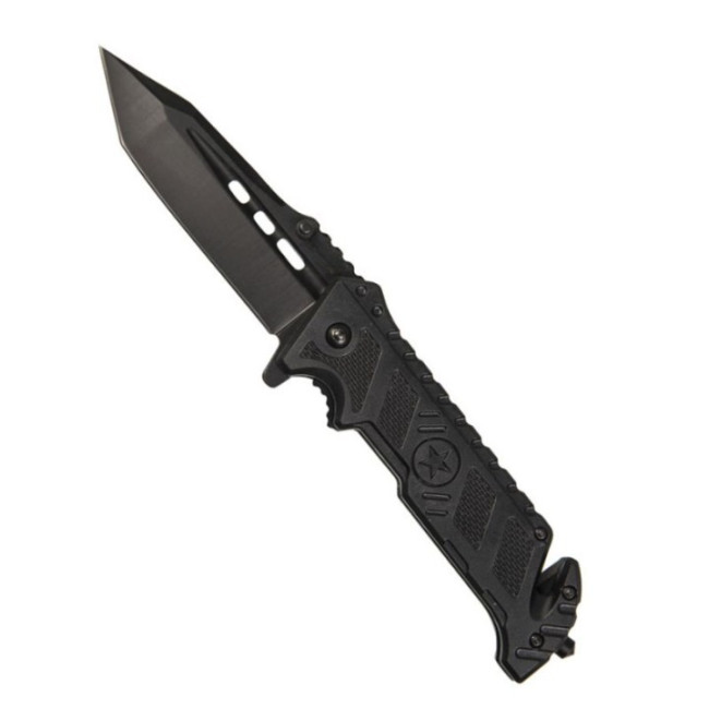 Couteau pliant Star noir - Miltec Couteau pliant Star noir - Miltec