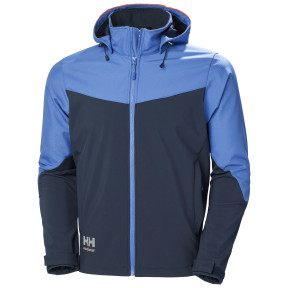 Kapuzen-Softshell-Jacke Oxford Marine/Blau - Helly Hansen