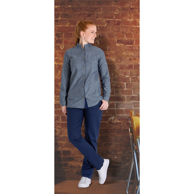 Veste femme manches longues Briva Bleu chambray - Robur