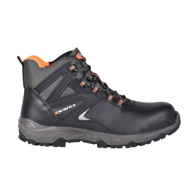 Buty robocze Ascent S3 Czarny/Pomarańczowy - Cofra