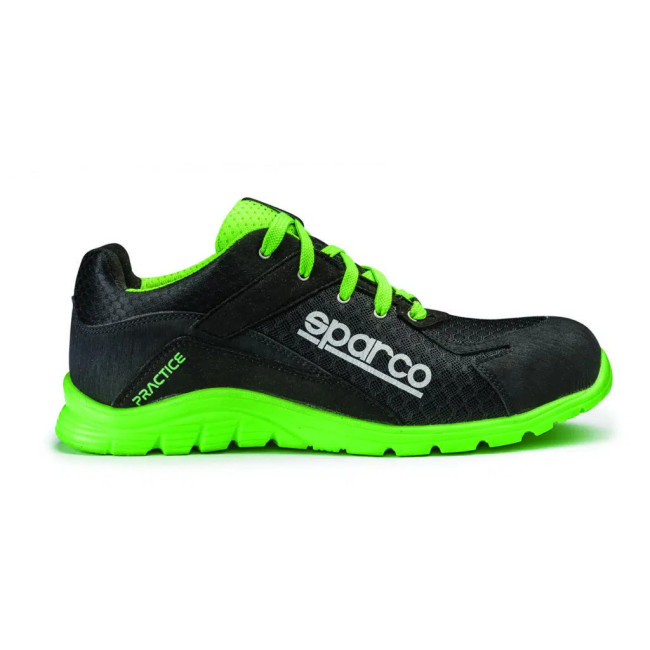 Chaussures de sécurité Practice 07517 S1P SRC Noir et vert - Sparco