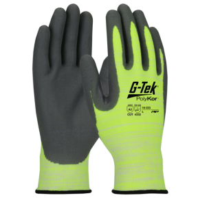Nahtlose Strickhandschuhe G-Tek Polykor gelb Gauge 15 - Pip