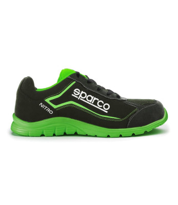 Chaussures de sécurité Nitro S3 SRC Noir et vert - Sparco