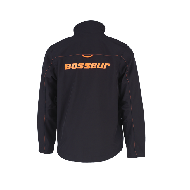 Kurtka Softshell Nutak Czarno-Pomarańczowa - Bosseur