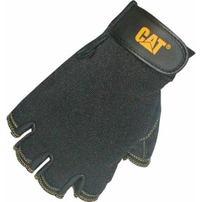 Fingerlose Lederhandschuhe Schwarz - Caterpillar