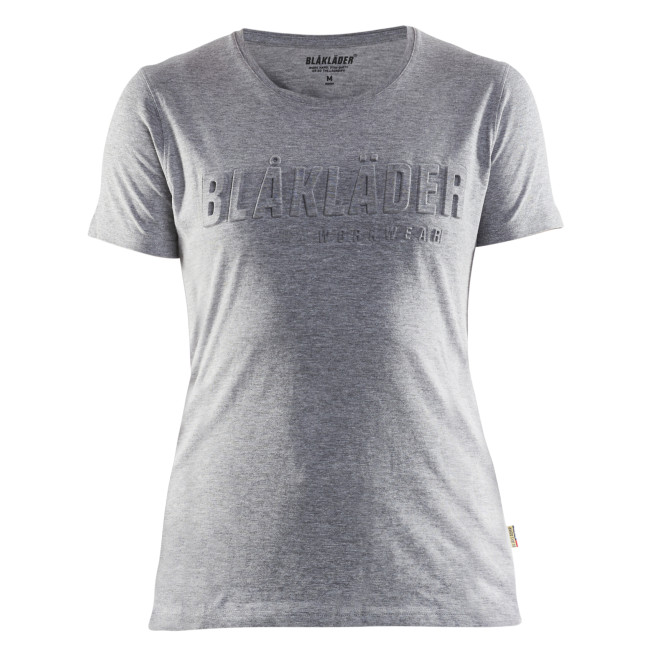 T-shirt imprimé 3D femme Gris chiné - Blaklader