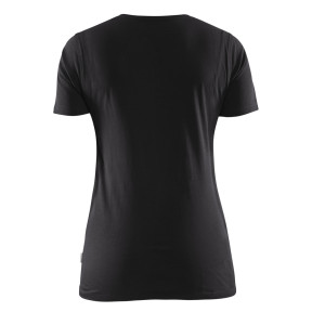 T-shirt z nadrukiem 3D damski Czarny - Blaklader