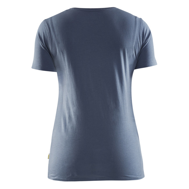 3D bedrukt T-shirt dames Pauwblauw - Blaklader