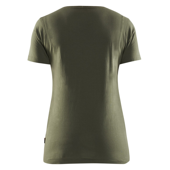 T-shirt imprimé 3D femme Vert Automne - Blaklader