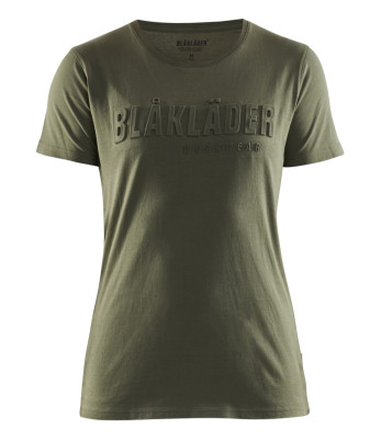 T-shirt imprimé 3D femme Vert Automne - Blaklader