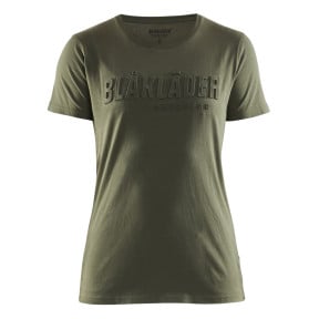 T-shirt imprimé 3D femme Vert Automne - Blaklader